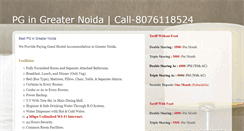 Desktop Screenshot of pggreaternoida.com
