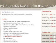 Tablet Screenshot of pggreaternoida.com